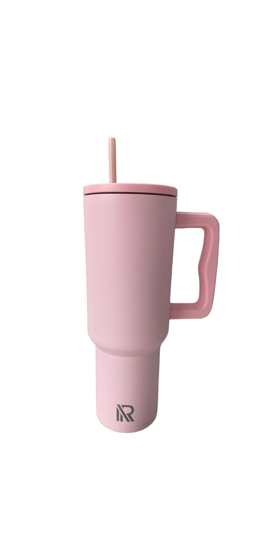 Light Pink 40 oz Tumbler with handle